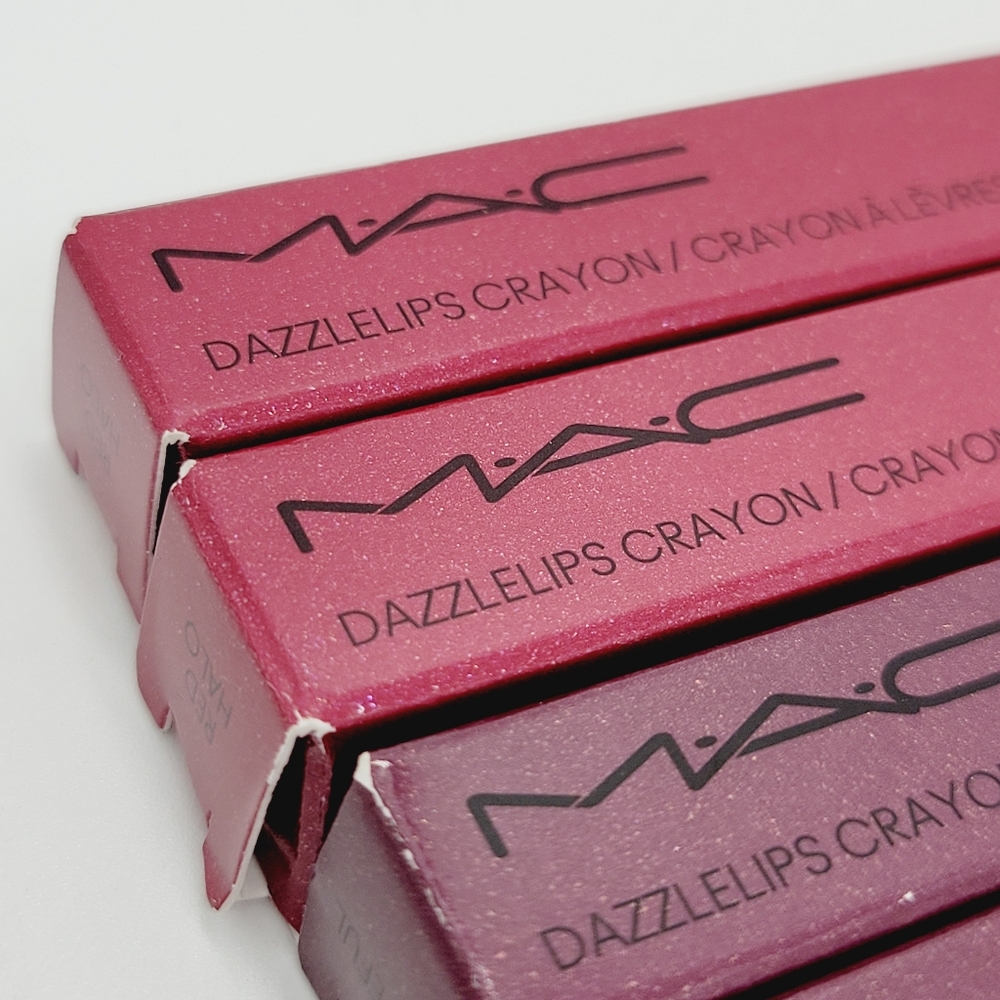 MAC Cosmetics Dazzlelips Crayon Red Halo Deep Red Pearl Brand New In Box - Picture 10 of 11